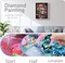 Skull Diamond Art Kits for Adults,DIY Diamond Painting Round Full Drill 12x16in,5D Diamond Dots Art for Beginning Home Wall Decor